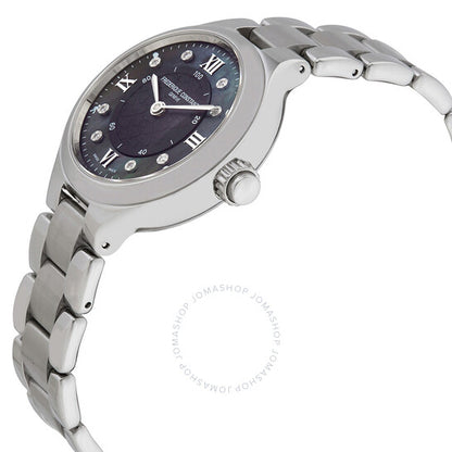 ساعة فريدريك كونستانت سماروتش رمادية اللون مصنوعة من عرق اللؤلؤ للسيدات