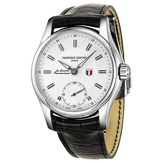 Frederique Constant, Vintage Rally Silver Dial Leather Men's Watch