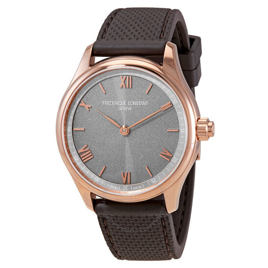 Frederique Constant, Vitality Alarm Chronograph Quartz Grey Dial Men's Smart Watch