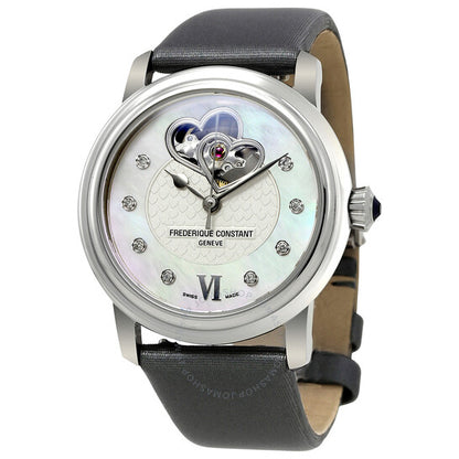 Frederique Constant, White Mother of Pearl Ladies Watch