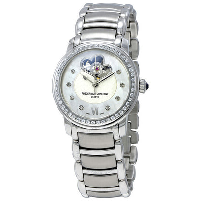 Frederique Constant, White Mother of Pearl Ladies Watch