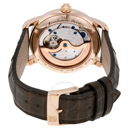 ساعة فريدريك كونستانت وورلدتايمر أوتوماتيكية للرجال بمينا فضي