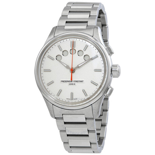 ساعة فريدريك كونستانت، ساعة يخت تايمر ريجاتا عد تنازلي أوتوماتيكية للرجال بمينا فضي