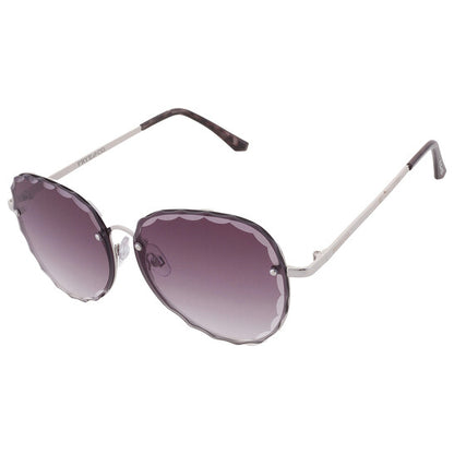 50856FCO040 Smoke Oval Ladies Sunglasses