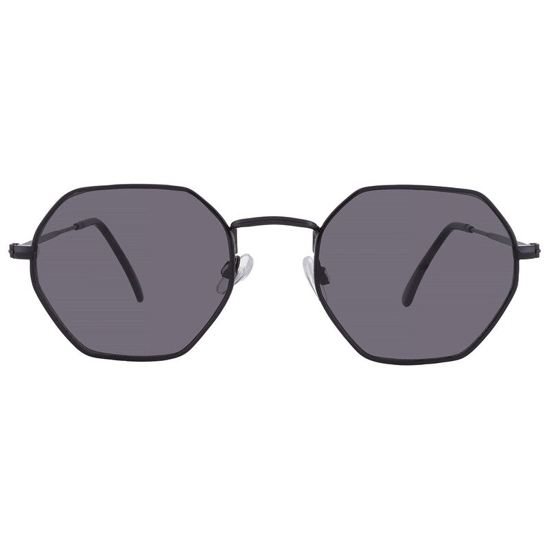 58969FCO001 Smoke Hexagonal Ladies Sunglasses