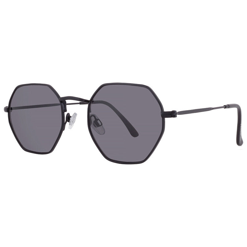 58969FCO001 Smoke Hexagonal Ladies Sunglasses