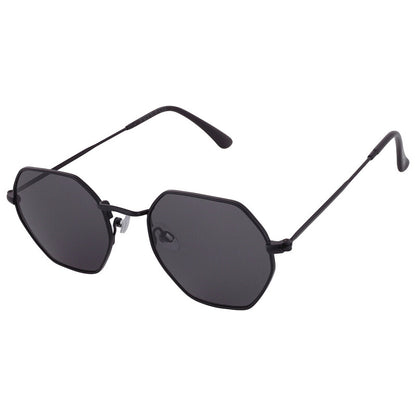 58969FCO001 Smoke Hexagonal Ladies Sunglasses