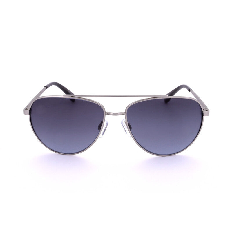 Ladies Silver Tone Pilot Sunglasses