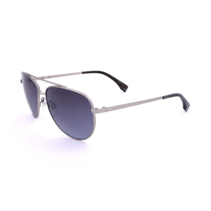 Ladies Silver Tone Pilot Sunglasses