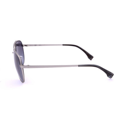 Ladies Silver Tone Pilot Sunglasses