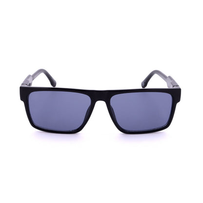 Men's Black Rectangular Sunglasses