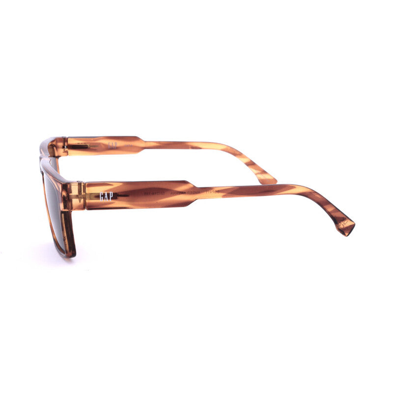 Men's Brown Rectangular Sunglasses