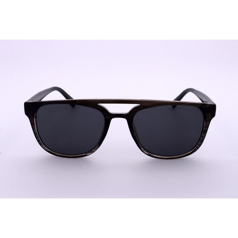 Men's Grey Rectangular Sunglasses