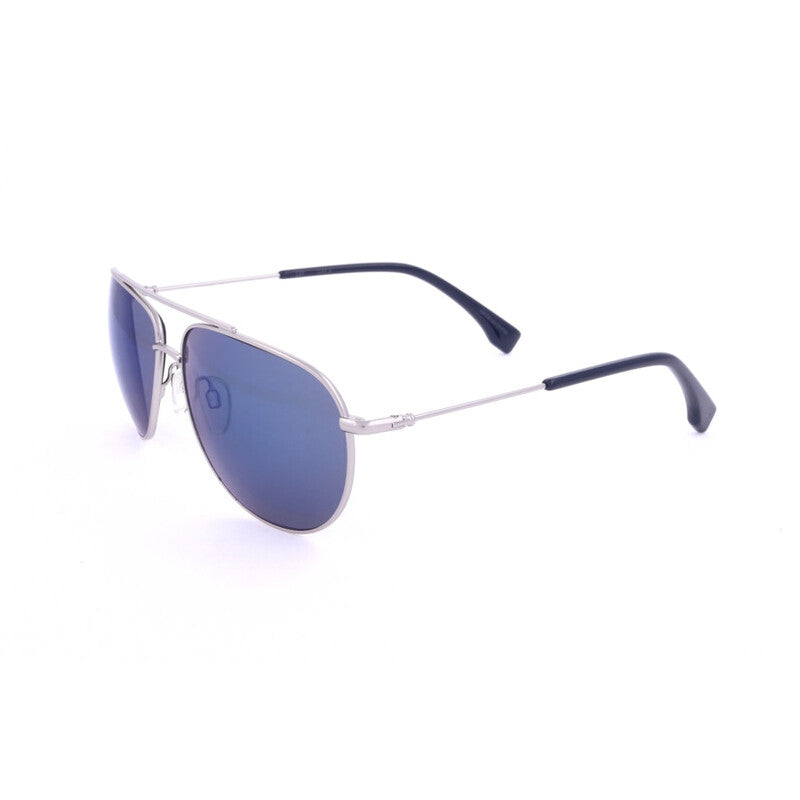 Men's Silver Tone Pilot Sunglasses