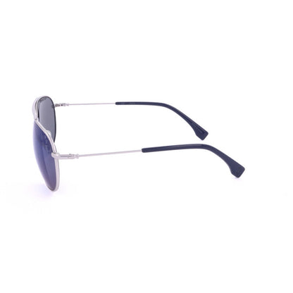Men's Silver Tone Pilot Sunglasses