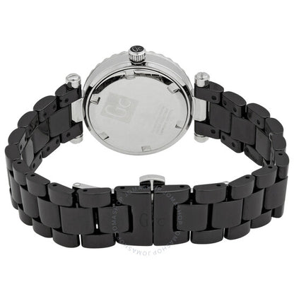 Gc By Guess, Mini Chic Ceramic Quartz Black Dial Ladies Watch