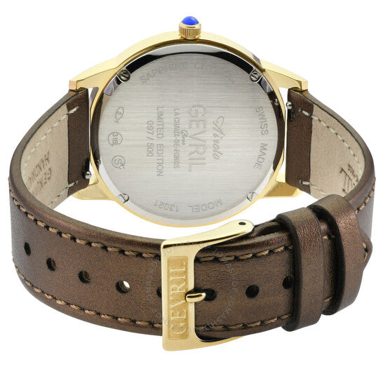 Gevril, Airolo Diamond Mother of Pearl Dial Ladies Watch