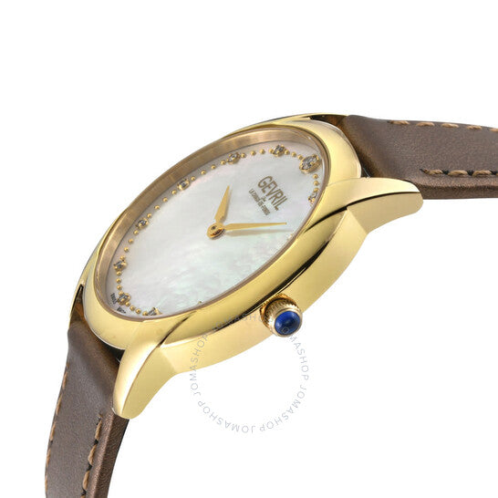 Gevril, Airolo Diamond Mother of Pearl Dial Ladies Watch