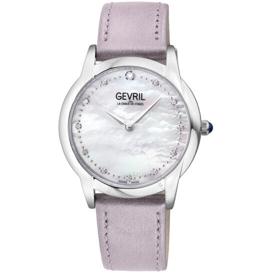 Gevril, Airolo Diamond Mother of Pearl Dial Ladies Watch