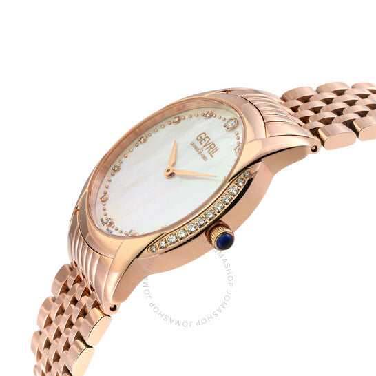 Gevril, Airolo Diamond Mother of Pearl Dial Ladies Watch