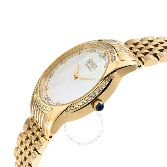 Gevril, Airolo Diamond Mother of Pearl Dial Ladies Watch
