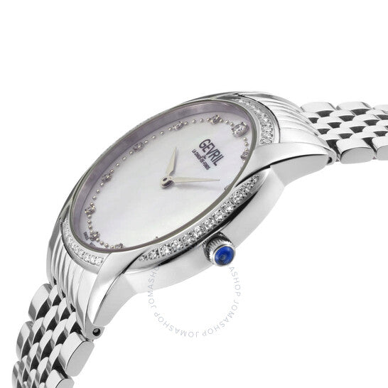 Gevril, Airolo Diamond Mother of Pearl Dial Ladies Watch