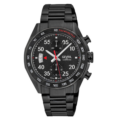 Gevril, Ascari Chronograph Automatic Black Dial Men's Watch