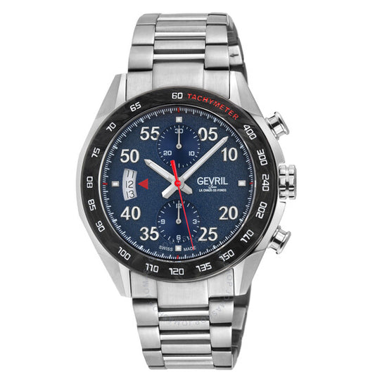Gevril, Ascari Chronograph Automatic Blue Dial Men's Watch