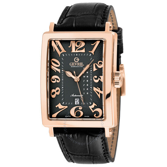 Gevril, Avenue Of Americas Automatic Black Dial Men's Watch