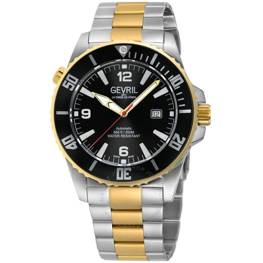 Gevril, Canal Street Automatic Black Dial Men's Watch