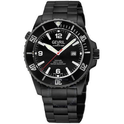 Gevril, Canal Street Automatic Black Dial Men's Watch