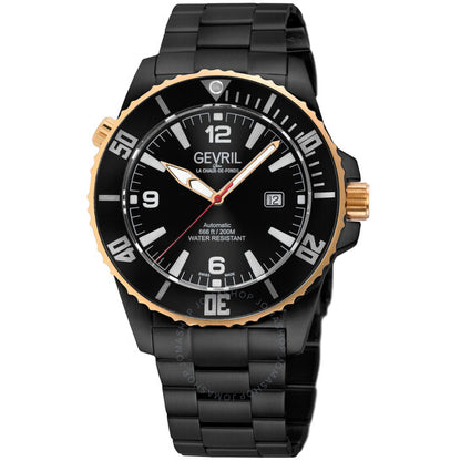 Gevril, Canal Street Automatic Black Dial Men's Watch