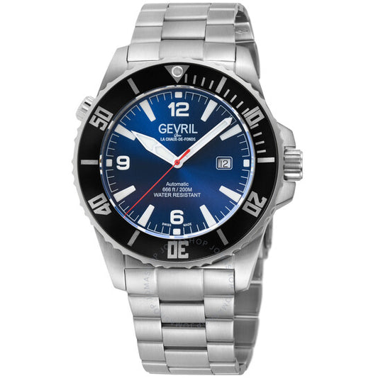 Gevril, Canal Street Automatic Blue Dial Men's Watch
