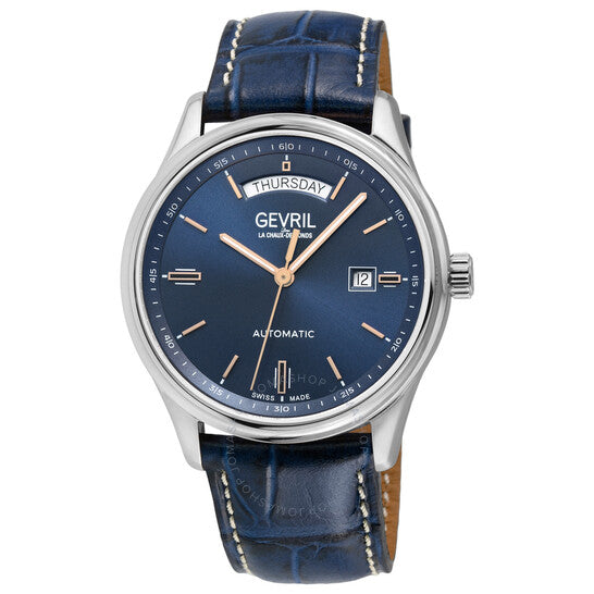 Gevril, Excelsior Automatic Blue Dial Men's Watch