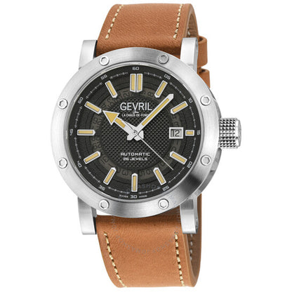 Gevril, Flat Iron Automatic Black Dial Men's Watch