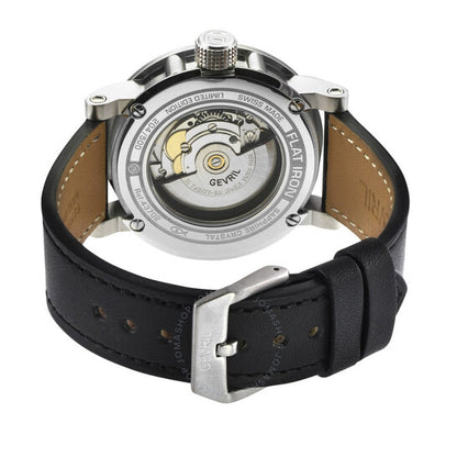 Gevril, Flat Iron Automatic Black Dial Men's Watch