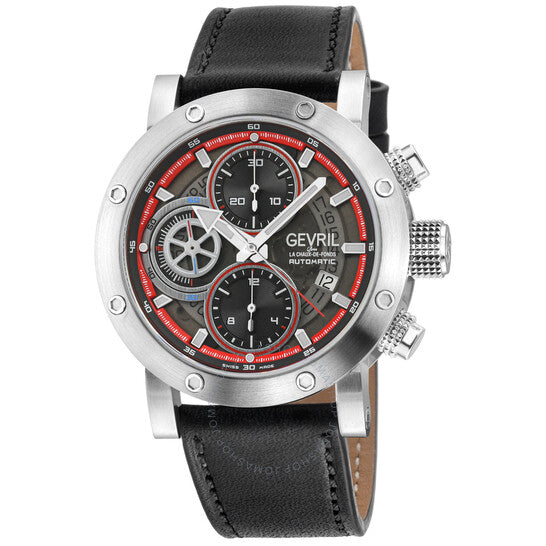 Gevril, Flat Iron Chronograph Automatic Grey Dial Men's Watch