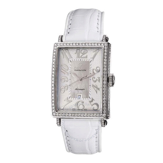 جيفريل، ساعة جلامور أوتوماتيكية للسيدات بمينا أبيض