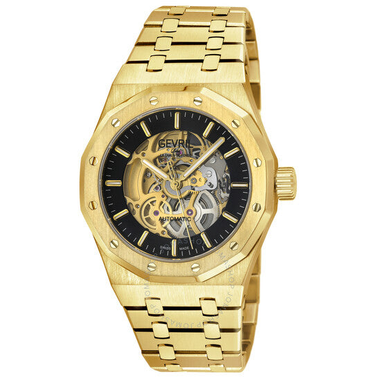 Gevril, Gotham Automatic Black Dial Men's Watch