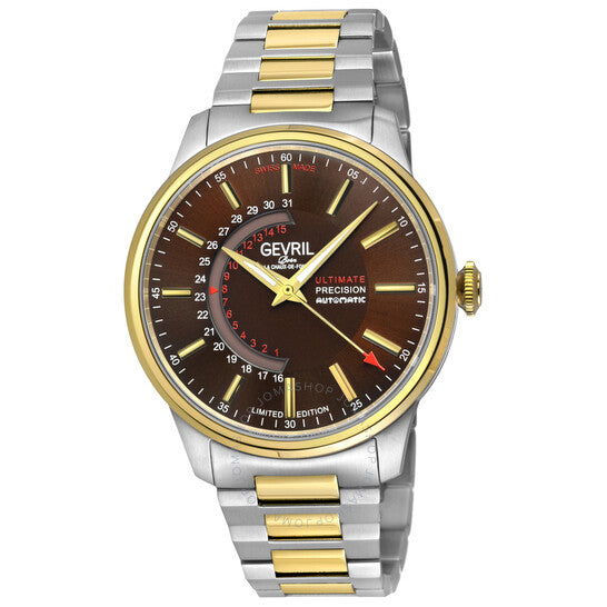 Gevril, Guggenheim Automatic Brown Dial Men's Watch