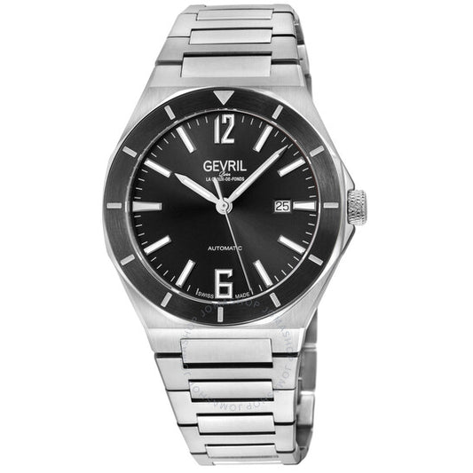 Gevril, High Line Automatic Black Dial Men's Watch