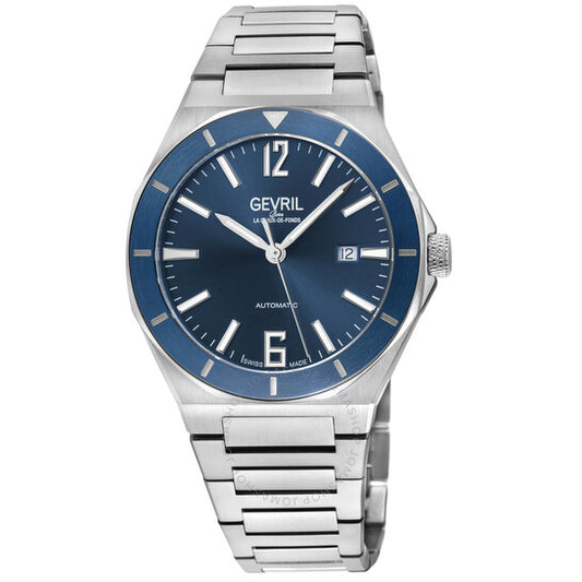 Gevril, High Line Automatic Blue Dial Men's Watch