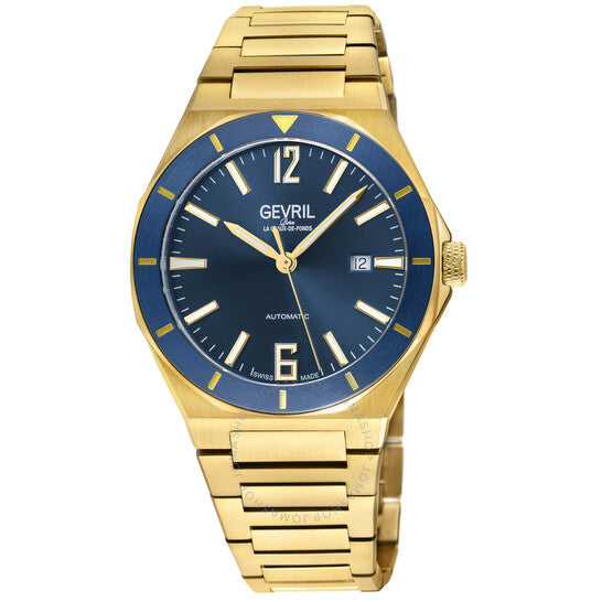 Gevril, High Line Automatic Blue Dial Men's Watch