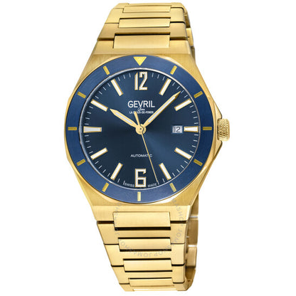 Gevril, High Line Automatic Blue Dial Men's Watch