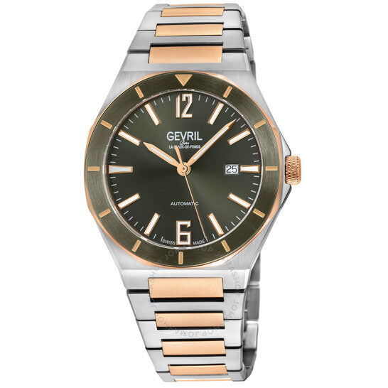 Gevril, High Line Automatic Green Dial Men's Watch