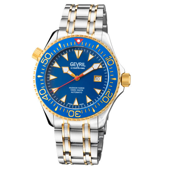 Gevril, Hudson Yards Automatic Blue Dial Men's Watch
