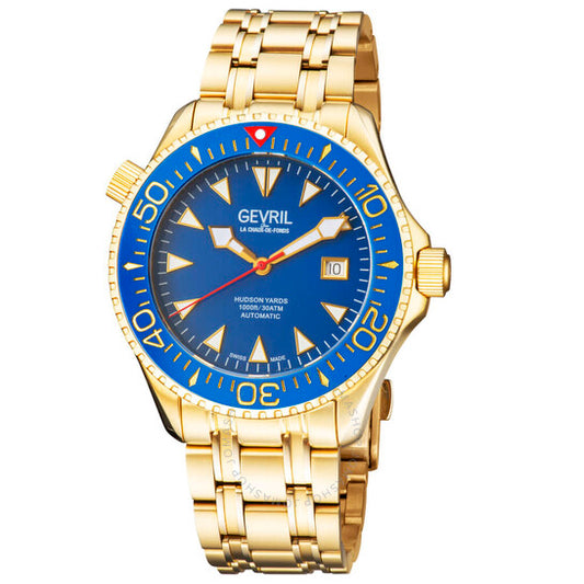 Gevril, Hudson Yards Automatic Blue Dial Men's Watch