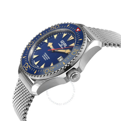 جيفريل، ساعة هدسون ياردز أوتوماتيكية للرجال بمينا أزرق