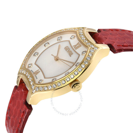 Gevril, Lugano Diamond Mother of Pearl Dial Ladies Watch