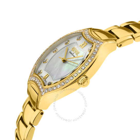Gevril, Lugano Diamond Mother of Pearl Dial Ladies Watch